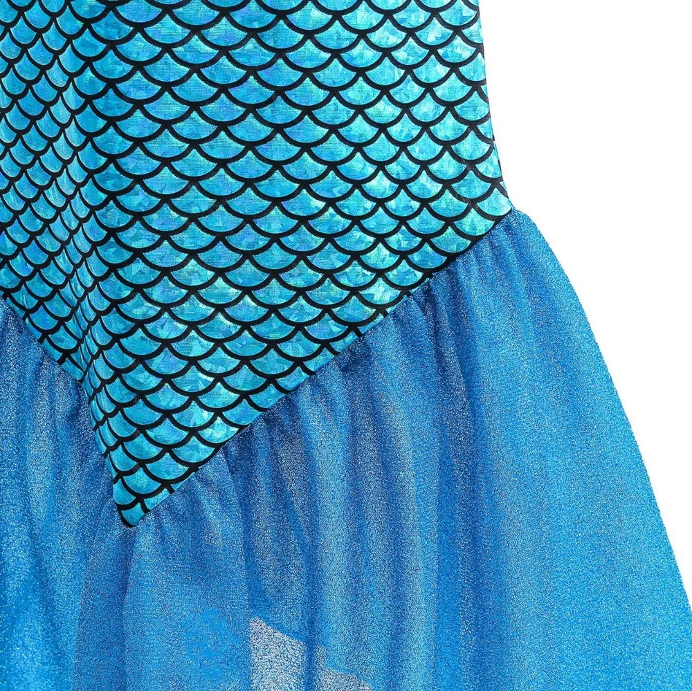 4T Mermaid Princess Dress Accessory Set Kids Halloween Costume Birthday Dress